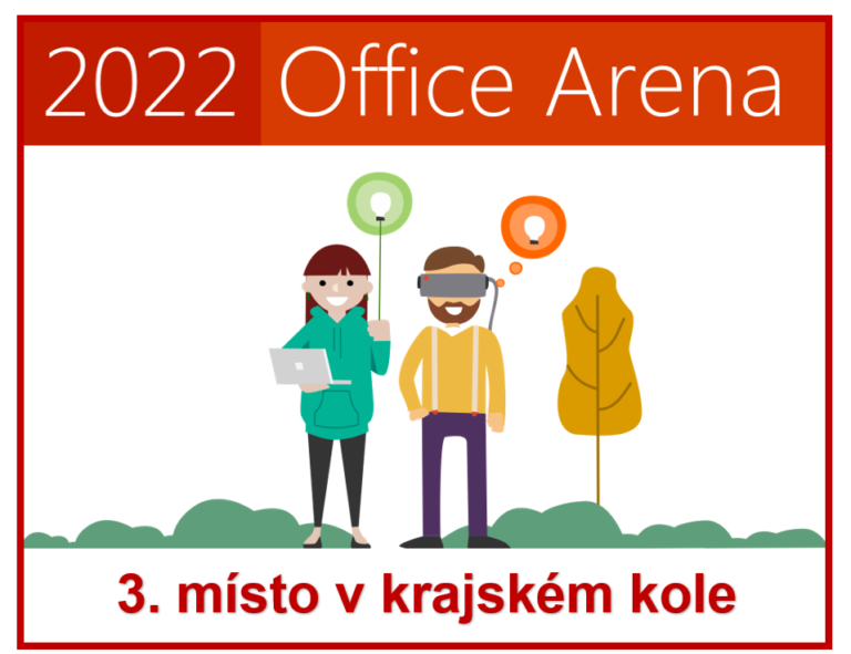 3. místo v krajském kole soutěže Office Arena 2022